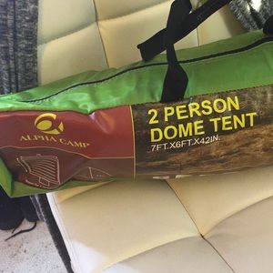 Tent used only once